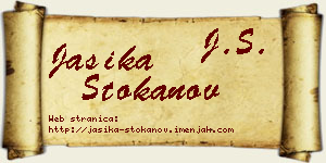 Jasika Stokanov vizit kartica